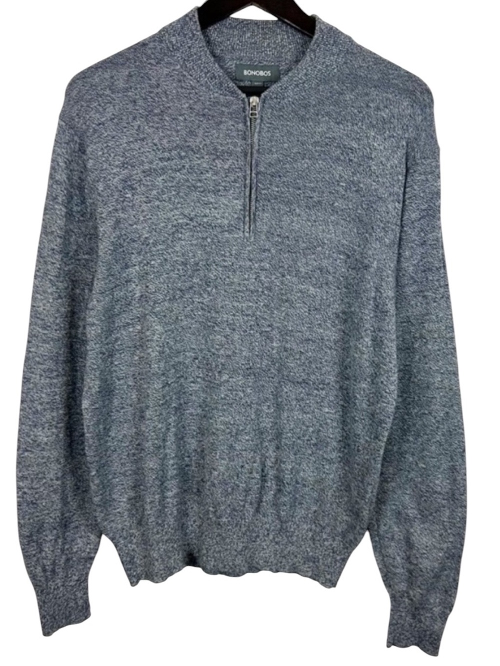 Bonobos Men's Quarter-Zip Sweater Size Medium Cotton/Cashmere